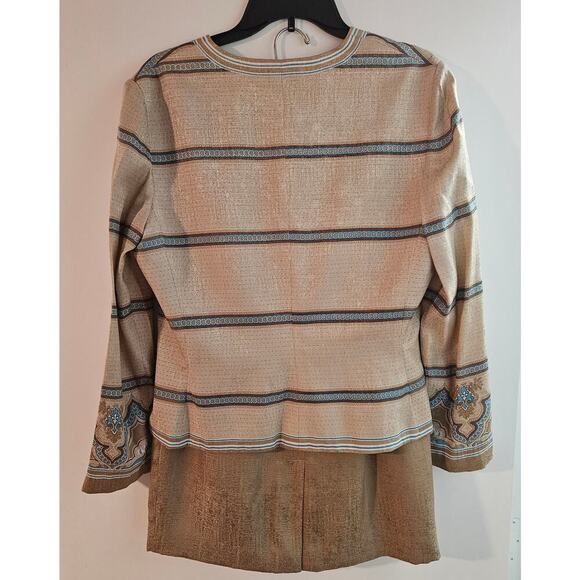 Women's Adrianna Papell Silk 2 Pierce Dress Suit Size 10 - Picture 7 of 11